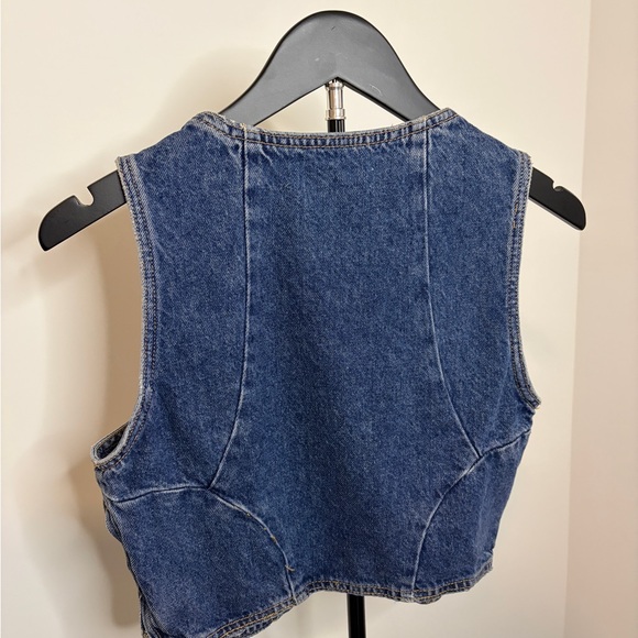 Zara Blue Denim Top - Picture 5 of 5